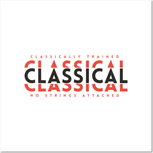 Classically Trained Classical Dark Orange Posters and Art